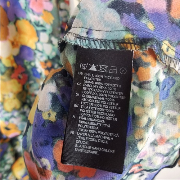 H&M Garden Collection Mini Ruffled Dress Size 8 - Picture 5 of 7